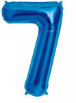  Óriás szám fólia lufi - 7 - Kék