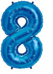  Óriás szám fólia lufi - 8 - Kék