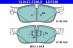 ATE set placute frana, frana disc ATE Ceramic 13.0470-7330.2 (13.0470-7330.2)