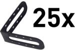  EXTOL sarok profil lapszintezőhöz (8845010 csempeszintezőhöz) klt. 25 db, 60×60mm, műanyag, L-típusú (8845010A)