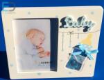Gedeon Photo frame " Baby " kék-fehér babás képkeret 10 x 15cm képnek