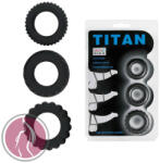 LyBaile Titan 3in1 Silicone Rings Black