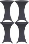 vidaXL Husă elastică pentru masă, 4 buc. , antracit, 80 cm (279086) - vidaxl