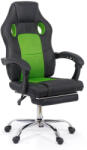  Scaun de gaming verde din piele sintetică OFF 3091