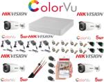 Hikvision Sistem supraveghere profesional Hikvision Color Vu 4 camere 5MP IR40m, IP67 DVR 4 canale 8 MP Accesorii incluse (201901014980)