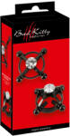 Bad Kitty - csavaros mellbimbó ékszer (strasszos) - fekete - szexaruhaz