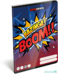 Lizzy Card Képregényes tűzött füzet A/5, 32 lap vonalas 1. osztály (14-32), Supercomics Bazinga