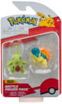 Pokémon Set 2 figurine de actiune Pokemon, Cyndaquil si Larvitar, 5 cm (PKW0140) Figurina