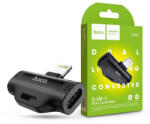 hoco. adapter - LS31 lightning to 2x lightning fekete