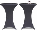 vidaXL Husă elastică pentru masă, 2 buc. , antracit, 60 cm (131428)