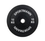 Sportmann Greutate Cauciuc Bumper Plate SPORTMANN - 10 kg 51 mm - Negru (SM1252)