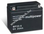 Multipower Ólom akku 6V 20Ah (Multipower) típus MP20-6