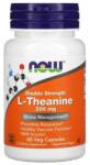 NOW Supliment alimentar L-teanină, 200 mg - Now Foods L-Theanine Double Strength Veg Capsules 60 buc