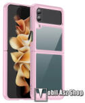 Ott! Mobile SAMSUNG Galaxy Z Flip4 5G, OTT! TRANSPARENT mobiltok, Átlátszó, Pink