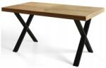 Vox bútor LOFT'X nyitható x-lábas étkezőasztal, választható méretek és színek 140+2*50x80