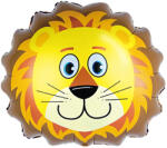 PartyPal Fólia lufi, mosolygó oroszlán fej, mini, 31 X 28cm