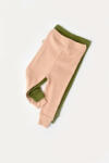 BabyCosy Set 2 pantaloni bebe unisex din bumbac organic si modal - Verde/Blush, BabyCosy (BC-CSYM11611)