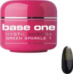 Base one Gel UV color Base One, Mystic Aurora, green sparkle 01, 5 g (01PN100505-MA)