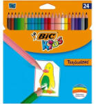 BIC Set 24 creioane colorate BIC Kids Tropicolors (BC832568)