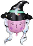 PartyDeco S. r. o Fólia lufi, boszorkány fej, 61, 5 X 86, 5 cm