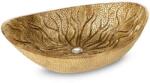 Eurofirany Kiara dekoratív tál domború mintával Arany 26x18x8 cm