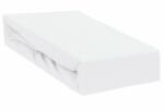 Qmini - Cearceaf impermeabil cu elastic, Pentru patut 120x60 cm, Din jerseu, White Lenjerii de pat bebelusi‎, patura bebelusi