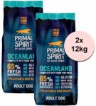 PRIMAL Spirit Primal Spirit Dog 65% Oceanland Dog - pește de ocean 2 x 12kg