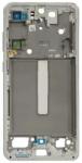  tel-szalk-1929691708 Samsung Galaxy S21 FE ezüst előlap LCD keret, burkolati elem (tel-szalk-1929691708)