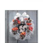 Ambiente Squirrel in Wreath papírszalvéta 25x25cm, 20db-os