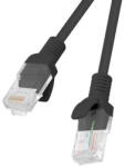 Lanberg PCU5-10CC-0025-BK networking cable 0.25 m Cat5e U/UTP (UTP) Black (PCU5-10CC-0025-BK) - vexio
