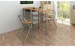 vidaXL Set masă și scaune / bucătărie / bar mic dejun, lemn (240096)