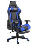 Xtreme Scaun ergonomic gaming, suport pentru picioare, Negru Albastru (167272)