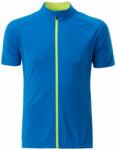 Daiber Tricou bărbați pentru ciclism cu fermoar JN516 - Albastru deschis / galben deschis | S (JN516-1752732)