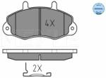 MEYLE set placute frana, frana disc MEYLE -ORIGINAL: True to OE. 025 214 7018 (025 214 7018)