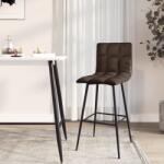 vidaXL Scaun de bar, gri, piele ecologică (338641)