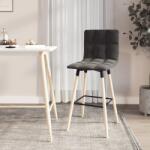 vidaXL Scaun de bar, negru, material textil (338652)