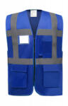 Yoko Uniszex ujjatlan Biztonsági mellény munkaruha Yoko Fluo Executive Waistcoat S, Királykék
