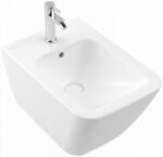 Villeroy & Boch Finion Bidé CeramicPlus felülettel, szelepfedéllel és túlfolyóval, Stone White 446500RW (446500RW)