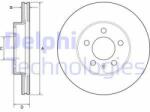 DELPHI Disc frana DELPHI BG4963C (BG4963C) - automobilus
