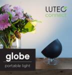 LUTEC GLOBE 9, 5W Beltéri Asztali LED Lámpatest, LUTEC Connect Alkalmazás - 650 Lumen - 2700-6500K+RGB - Fekete Lámpatest (8500401012)