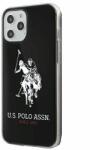 U. S. Polo Assn Protectie Spate US Polo USHCP12LTPUHRBK Silicone Big Horse pentru Apple iPhone 12 Pro Max (Negru)