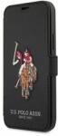 U. S. Polo Assn Husa de protectie US Polo Assn. Embroidery pentru Apple iPhone 12 Mini, Piele ecologica (Negru)