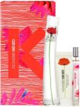 Kenzo Flower by Kenzo Set cadou, apa parfumata 100ml + apa parfumata 15ml + lotiune de corp 50ml, Femei
