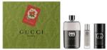 Gucci Set cadou Gucci Guilty Pour Homme, Apa de toaleta 90ml + Apa de toaleta 15ml + Deostick 75ml, Bărbați