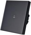 Luxion Buton Sonerie cu Touch, cu Revenire, din Sticla LUXION - culoare negru