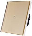 Luxion Buton Sonerie cu Touch, cu Revenire, din Sticla LUXION - culoare auriu