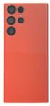  tel-szalk-1929691724 Samsung Galaxy S22 Ultra 5G narancs Akkufedél hátlap - kamera lencse burkolati elem ragasztóval (tel-szalk-1929691724)