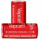 Vapcell 26650 3.7V 5500mAh Li-ion ipari cella akku/akkumulátor