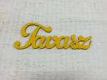  Fa "Tavasz" felirat sárga 15cm (13371_S)