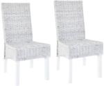 vidaXL 2 db Kubu rattan és mangófa étkezőszék (246654/55/56)